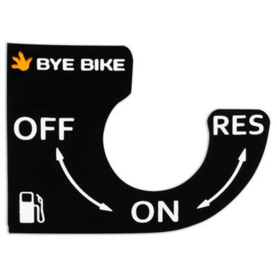 Autocollant on-off-res Bye Bike Retro (Robinet)