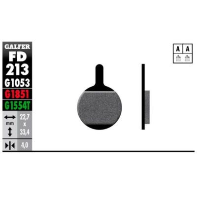 Plaquettes de frein vélo Galfer Bike advanced (Magura)