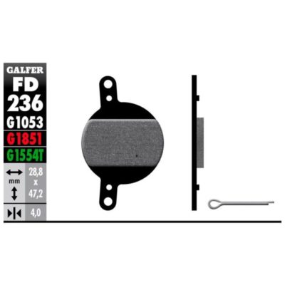 Plaquettes de frein vélo Galfer Bike Performance (MAGURA)