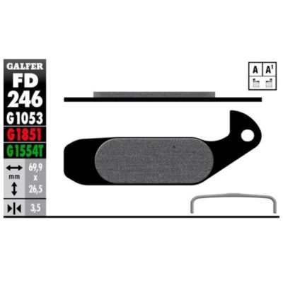 Plaquettes de frein vélo Galfer Bike Performance (MAGURA)