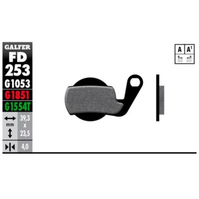 Plaquettes de frein vélo Galfer Bike pro (MAGURA)