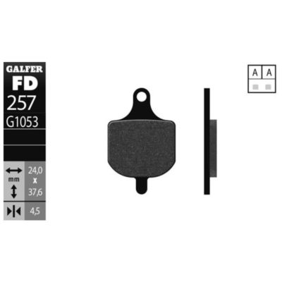 Plaquettes de frein vélo Galfer semi-metal