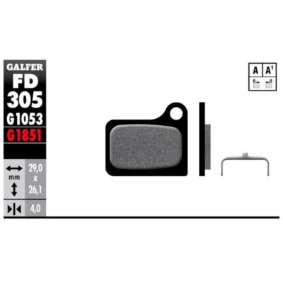 Plaquettes de frein vélo Galfer Bike advanced (SHIMANO)