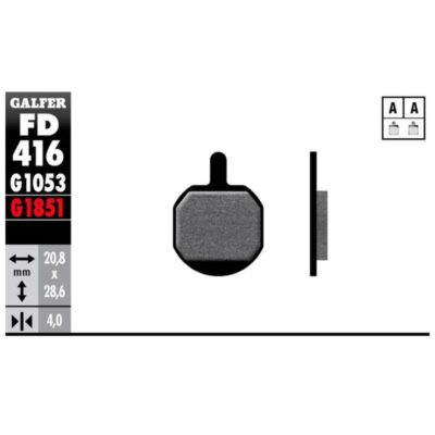 Plaquettes de frein vélo Galfer Bike Performancel (HAYES, PROMAX)