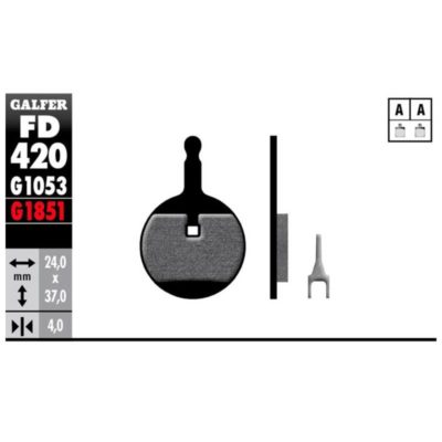 Plaquettes de frein vélo Galfer Bike advanced (AVID)