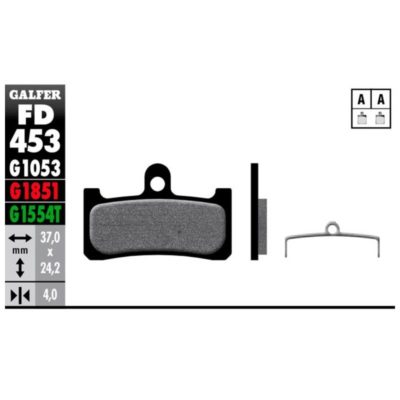 Plaquettes de frein vélo Galfer Bike pro (HOPE, TEKTRO, TRICKSTUFF)