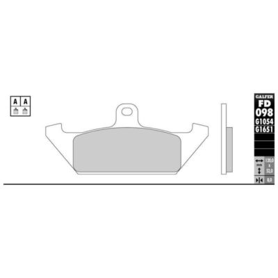 Plaquettes de frein Galfer semi-métal