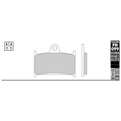 Plaquettes de frein Galfer semi-métal