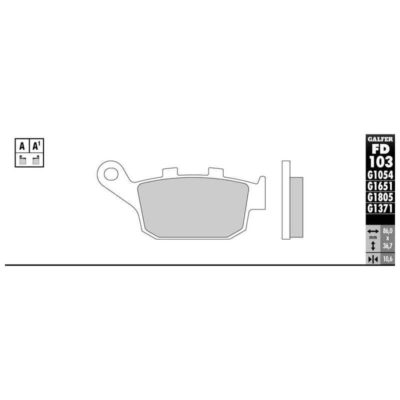 Plaquettes de frein Galfer semi-métal