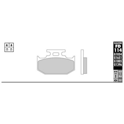 Plaquettes de frein Galfer pour offroad (paire)