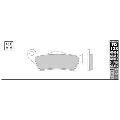 Plaquettes de frein Galfer pour road (paire)