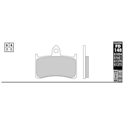 Plaquettes de frein Galfer sportive (paire)