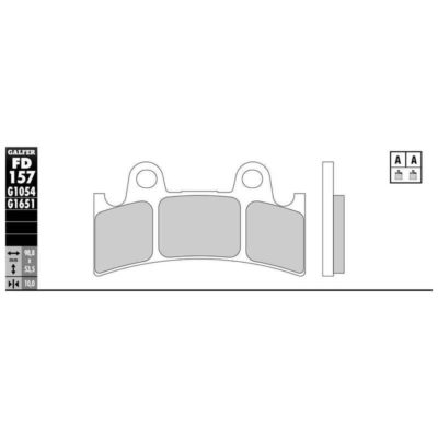 Plaquettes de frein Galfer semi-métal
