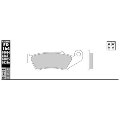 Plaquettes de frein Galfer pour offroad (paire)