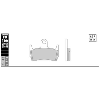 Plaquettes de frein Galfer semi-métal (paire)