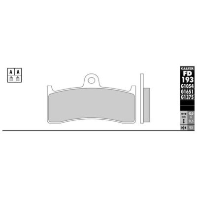 Plaquettes de frein Galfer sportive