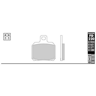 Plaquettes de frein Galfer semi-métal (paire)