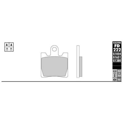 Plaquettes de frein Galfer pour scooter