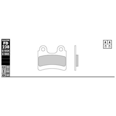 Plaquettes de frein Galfer pour offroad (paire)