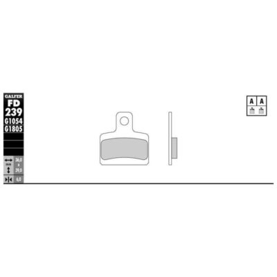 Plaquettes de frein Galfer pour offroad (paire)