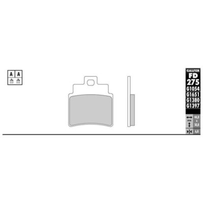 Plaquettes de frein Galfer semi-métal (paire)