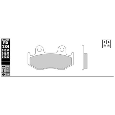 Plaquettes de frein Galfer pour scooter (paire)