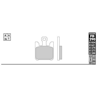 Plaquettes de frein Galfer compétition