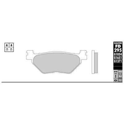 Plaquettes de frein Galfer métal fritté