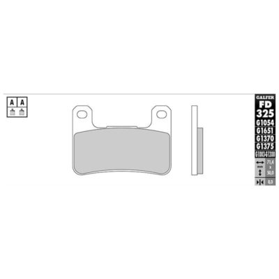 Plaquettes de frein Galfer semi-métal