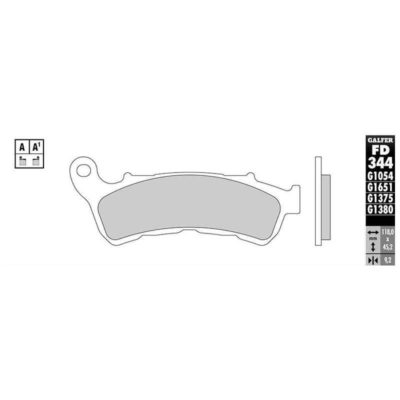 Plaquettes de frein Galfer métal fritté