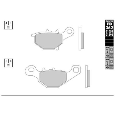 Plaquettes de frein Galfer pour offroad