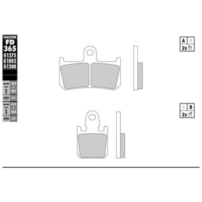 Plaquettes de frein Galfer compétition