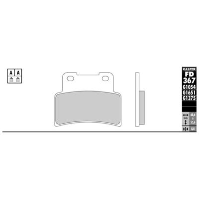 Plaquettes de frein Galfer sportive