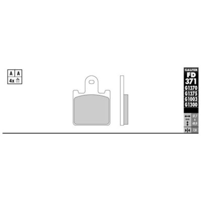 Plaquettes de frein Galfer métal fritté