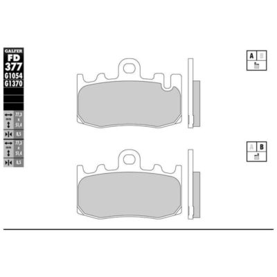 Plaquettes de frein EBC métal fritté (paire)