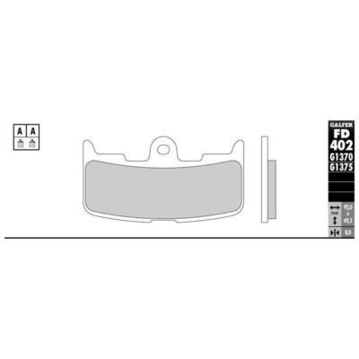 Plaquettes de frein Galfer sportive (paire)