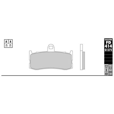 Plaquettes de frein Galfer sportive