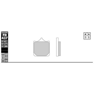 Plaquettes de frein Galfer sportive (paire)