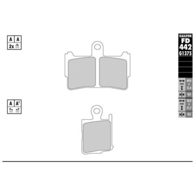 Plaquettes de frein Galfer sportive (paire)