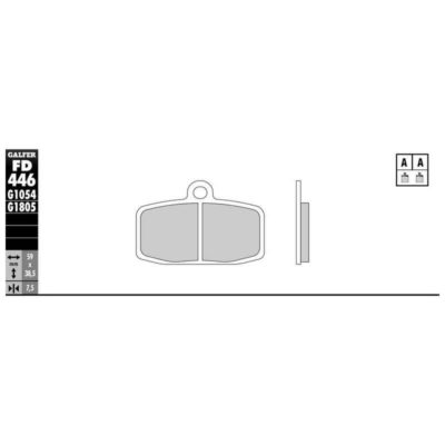 Plaquettes de frein Galfer pour offroad