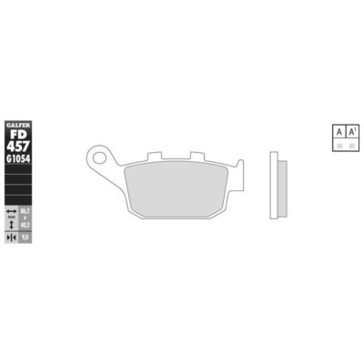 Plaquettes de frein Galfer semi-métal (paire)