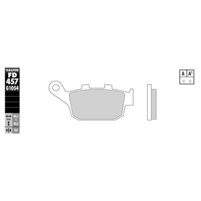 Plaquettes de frein Galfer métal fritté