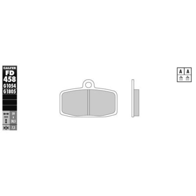 Plaquettes de frein Galfer semi-métal