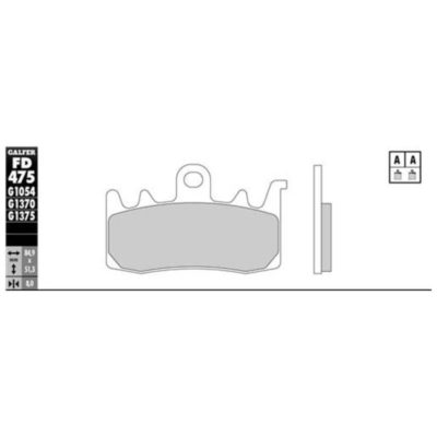Plaquettes de frein Galfer sportive (paire)
