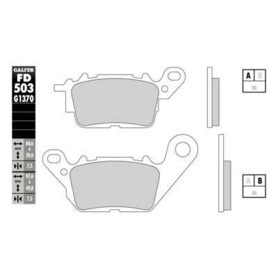 Plaquettes de frein Galfer semi-métal