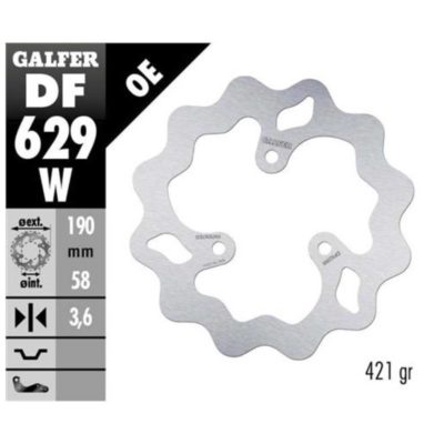 Disque de freins Galfer W 190/58/3.6 mm