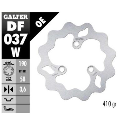 Disque de freins Galfer W190/58/3.6 mm