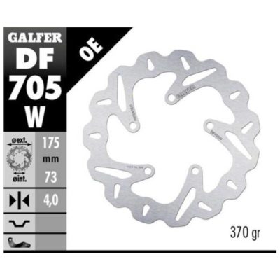 Disque de freins Galfer W 175/73/4 mm