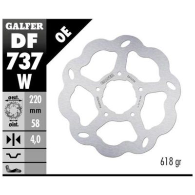 Disque de freins Galfer W 220/58/4 mm
