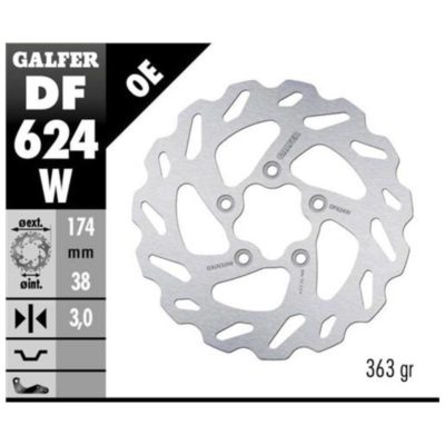 Disque de freins Galfer W 174/38/3 mm